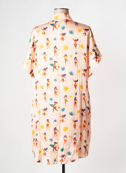 Robe courte rose WILD pour femme