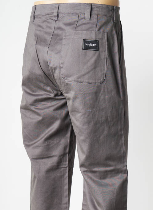 Pantalon droit gris WASTED PARIS pour homme