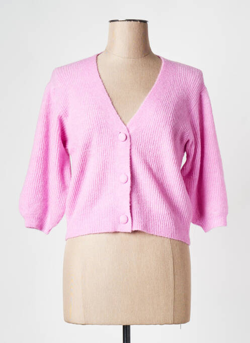 Gilet manches courtes rose MOSS COPENHAGEN pour femme