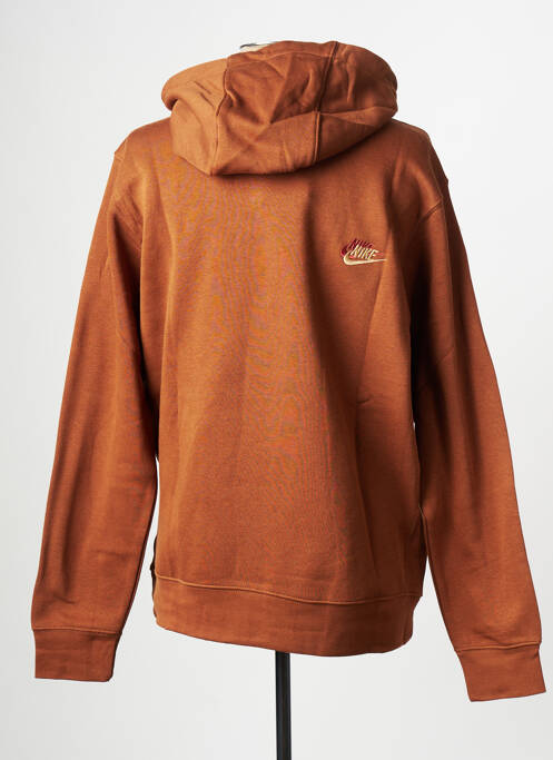 Sweat-shirt marron NIKE pour homme