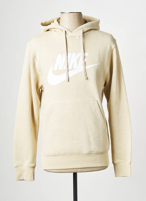 Sweat-shirt beige NIKE pour homme