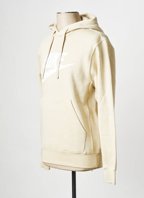 Sweat-shirt beige NIKE pour homme