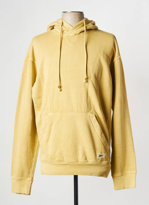 Sweat-shirt jaune REEBOK pour homme