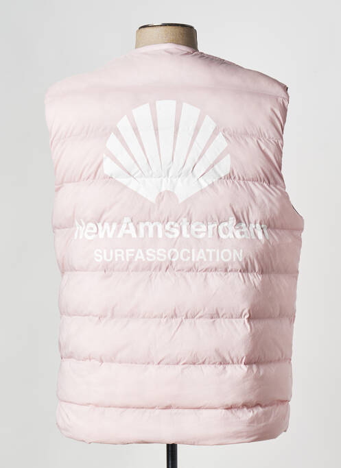 Gilet sans manche rose NEW AMSTERDAM SURF ASSOCIATION pour homme