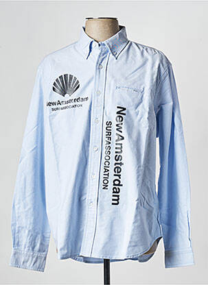 Chemise manches longues bleu NEW AMSTERDAM SURF ASSOCIATION homme