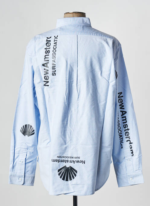 Chemise manches longues bleu NEW AMSTERDAM SURF ASSOCIATION pour homme