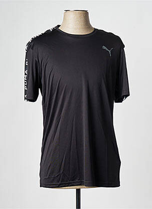 T-shirt col rond noir PUMA homme