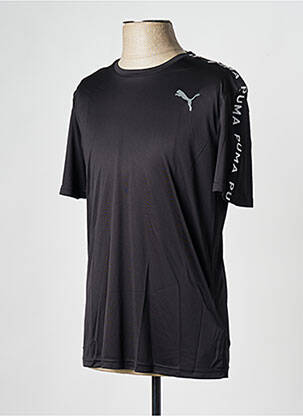 T-shirt col rond noir PUMA homme