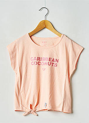 T-shirt col rond orange ROXY fille