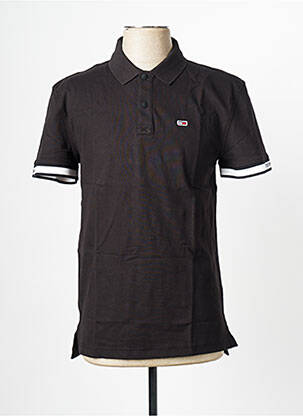 Polo noir TOMMY HILFIGER pour homme