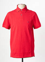 Polo rouge TOMMY HILFIGER pour homme seconde vue