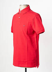Polo rouge TOMMY HILFIGER pour homme seconde vue