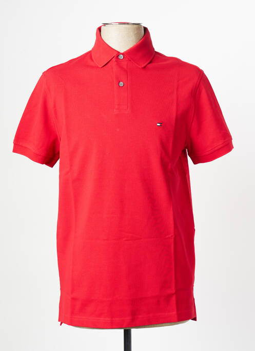 Polo rouge TOMMY HILFIGER pour homme