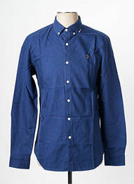Chemise manches longues bleu FARAH homme