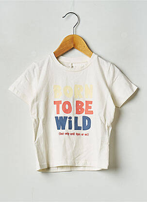 T-shirt col rond blanc NAME IT garçon