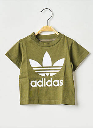 T-shirt col rond vert ADIDAS enfant