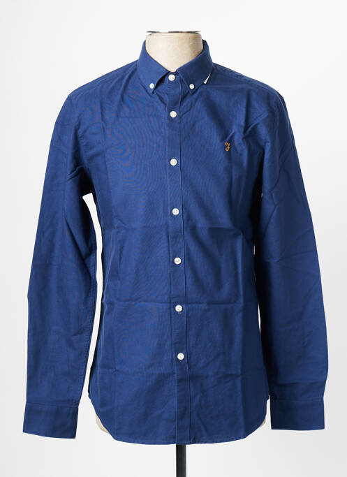 Chemise manches longues bleu FARAH pour homme