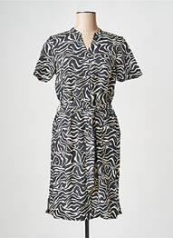 Robe courte col v noir OBJECT femme