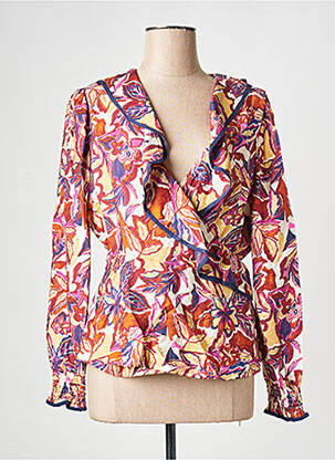 Top col v violet ATELIER REVE femme