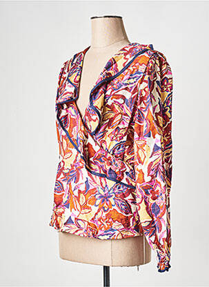 Top col v violet ATELIER REVE femme