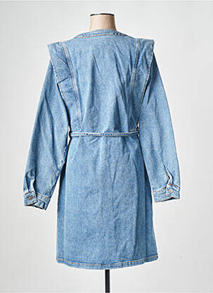 Robe courte col v bleu SELECTED femme