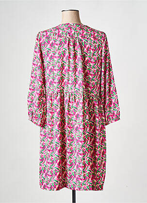 Robe courte col v rose AN' GE femme