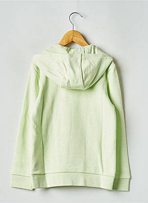 Sweat-shirt à capuche col rond vert ADIDAS enfant