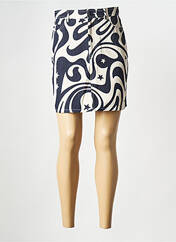 Jupe courte bleu THINKING MU pour femme seconde vue
