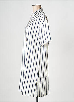 Robe mi-longue blanc THINKING MU femme