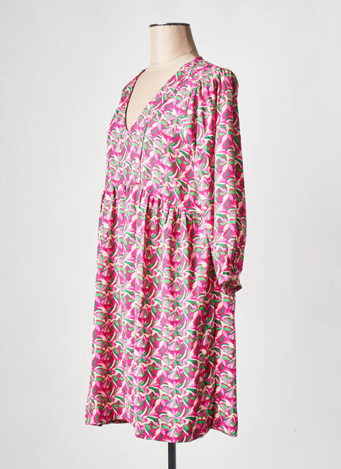 Robe courte rose AN' GE pour femme