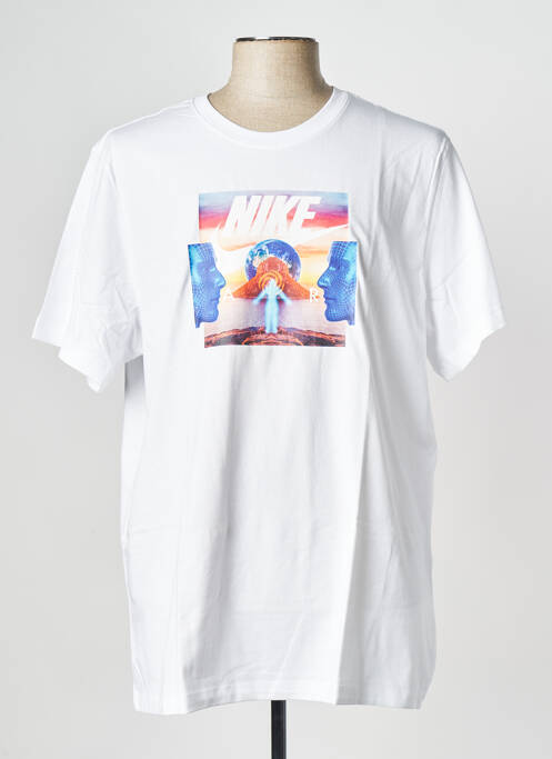 T-shirt blanc NIKE pour homme