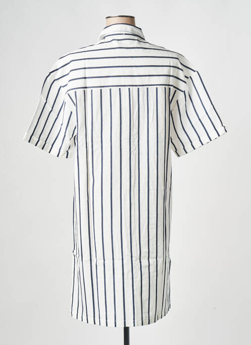 Robe mi-longue blanc THINKING MU pour femme