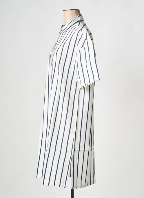 Robe mi-longue blanc THINKING MU pour femme