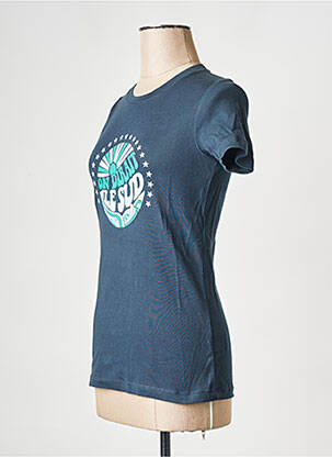 T-shirt col rond bleu LA PETITE FRANCAISE femme