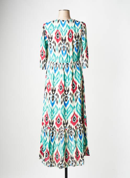 Robe mi-longue bleu SEE U SOON pour femme