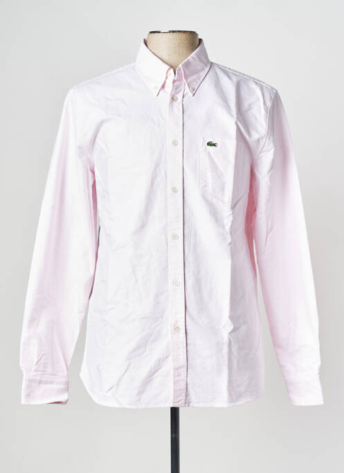 Chemise manches longues blanc LACOSTE pour homme