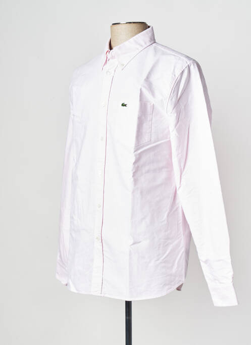 Chemise manches longues blanc LACOSTE pour homme