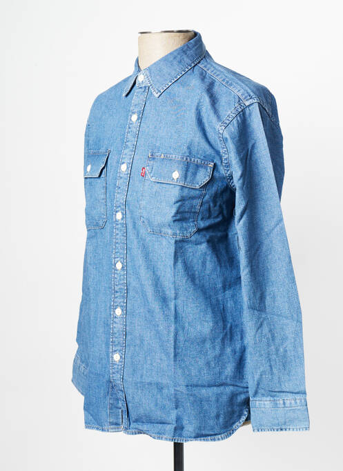 Chemise manches longues bleu LEVIS pour homme