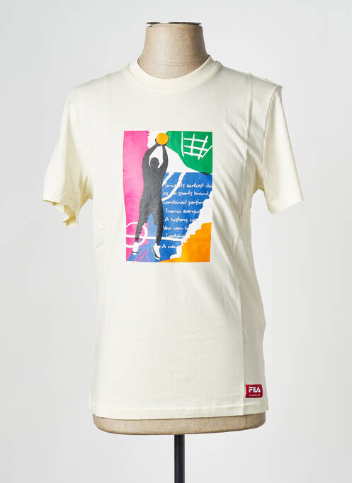 T-shirt beige FILA pour homme
