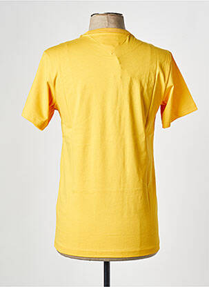 T-shirt col rond jaune TOMMY HILFIGER homme