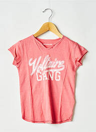 T-shirt col rond rouge ZADIG & VOLTAIRE fille
