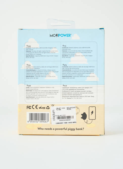 Accessoire divers rose MOJIPOWER pour unisexe