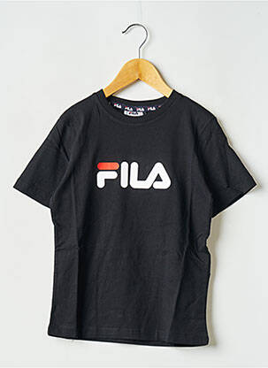 T-shirt col rond noir FILA enfant