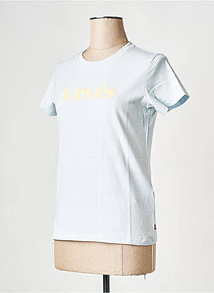 T-shirt col rond bleu LEVI'S femme