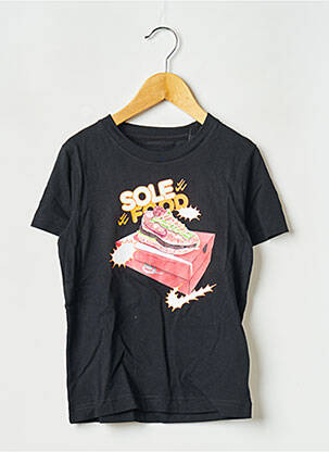 T-shirt col rond noir NIKE garçon