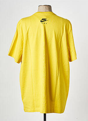T-shirt col rond jaune NIKE homme