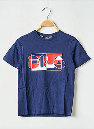 T-shirt col rond bleu FILA garçon