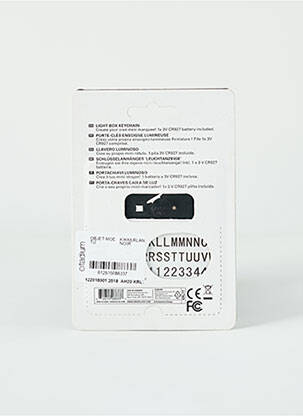 Porte-clé noir KIKKERLAND unisexe