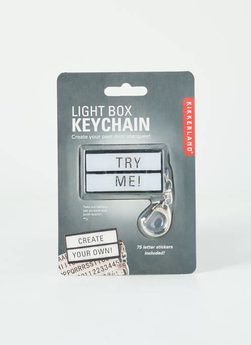 Porte-clé noir KIKKERLAND pour unisexe