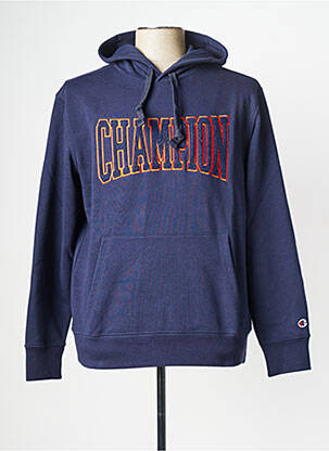 Sweat-shirt à capuche col rond bleu CHAMPION homme